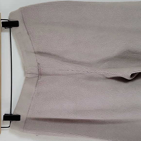 Figs Latte Knit Loungewear Ribbed Sweater Pants Size Medium M - Picture 5 of 8